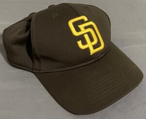 OC Sports San Diego Padres Hat Brown Gold SD Logo MLB Adjustable Cap